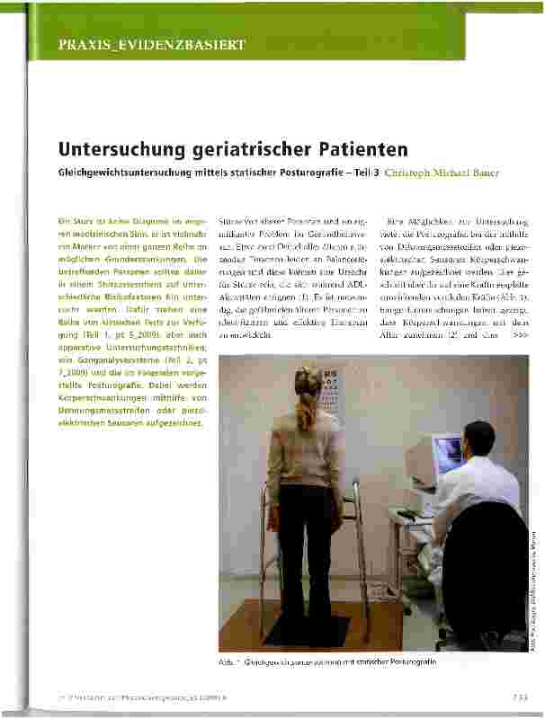 Vorschauseite 1: Untersuchung geriatrischer Patienten
