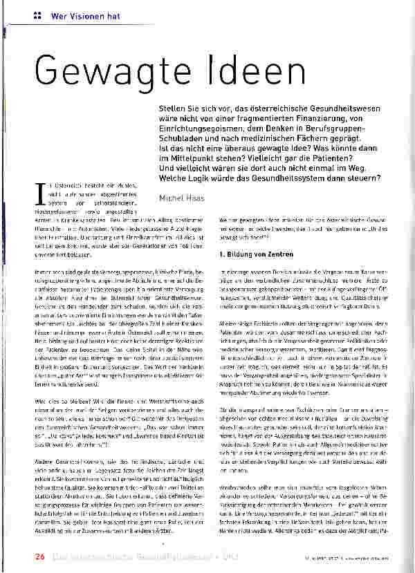 Vorschauseite 1: Gewagte Ideen