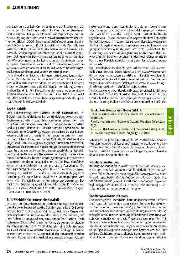 Vorschauseite 2: Ausbildungs-Glossar Teil 1 Didaktik — Lernen ermöglichen