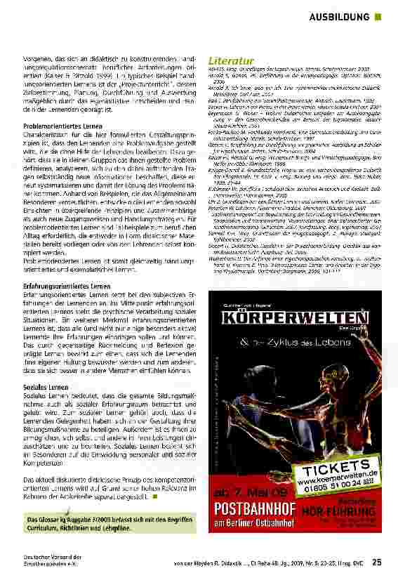 Vorschauseite 3: Ausbildungs-Glossar Teil 1 Didaktik — Lernen ermöglichen