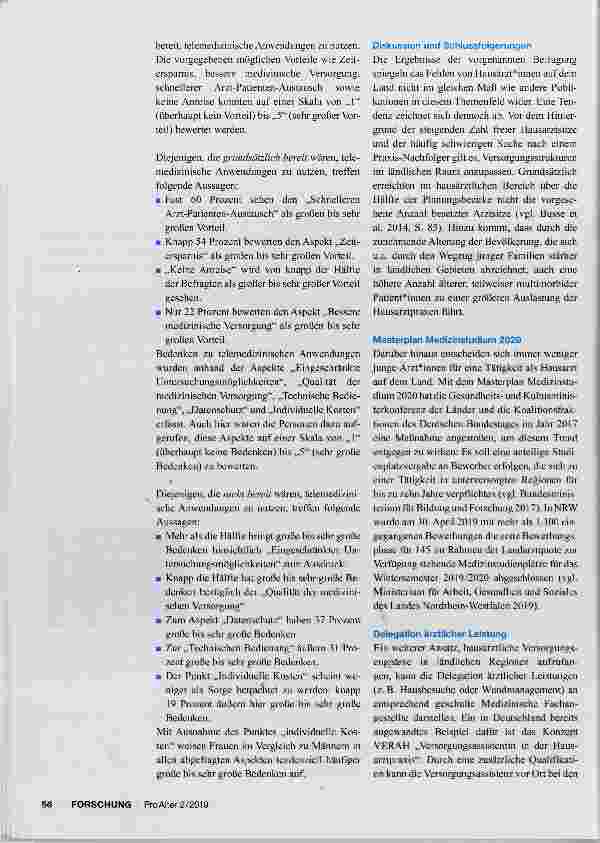 Vorschauseite 3: Telemedizin in der hausärztlichen Versorgung: Was meinen die Bürger*innen?