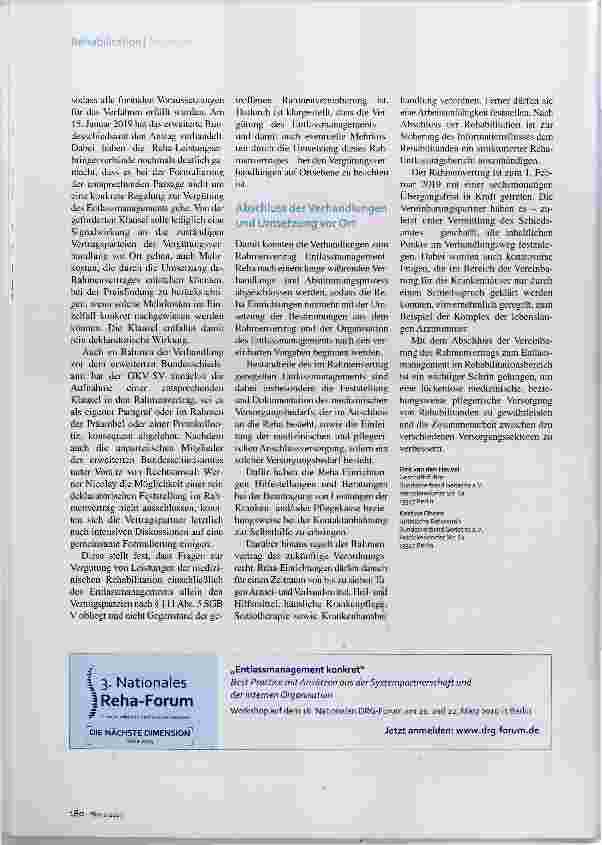 Vorschauseite 3: Entlassungsmanagement Entscheidung im Schlussspurt
