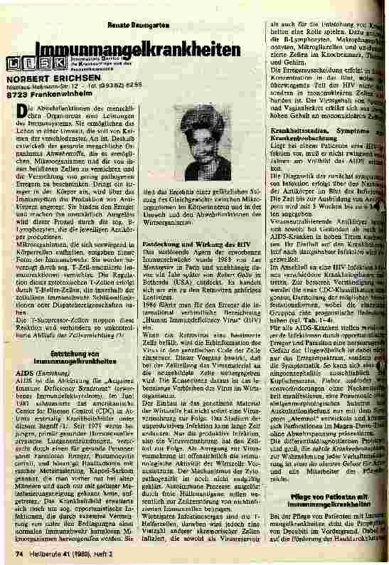 Vorschauseite 1: Immunmangelkrankheiten