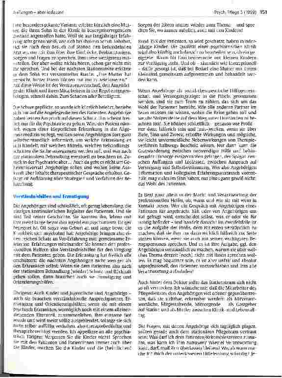 Vorschauseite 3: Auffangen - aber loslassen Der Spagat der Angehörigen
