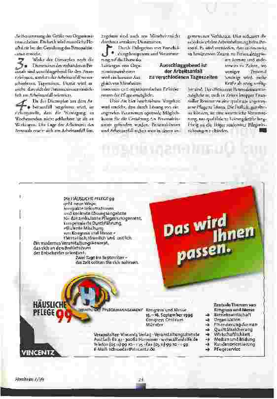 Vorschauseite 6: Personaleinsatz nach Plan