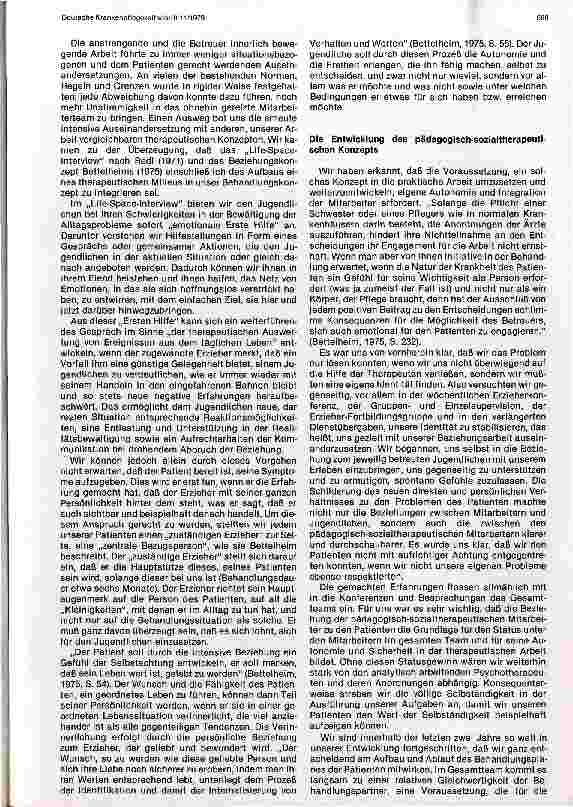 Vorschauseite 3: Die psychosomatisch tätige Schwester als Mitglied eines Behandlungsteams