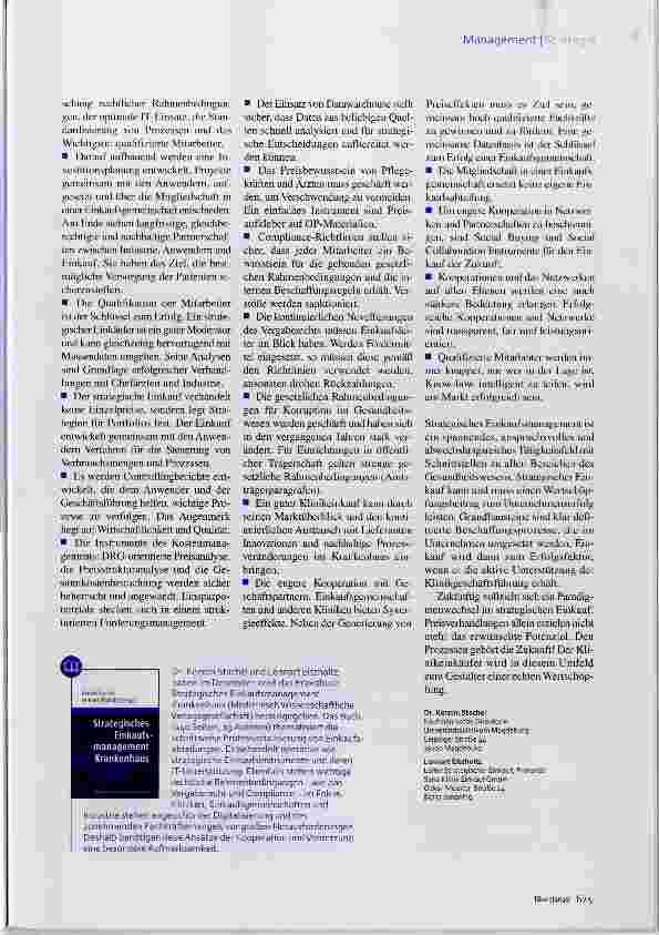 Vorschauseite 2: Auf dem Weg zum strategischen Einkauf