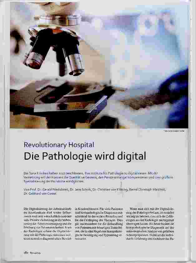 Vorschauseite 1: Die Pathologie wird digital