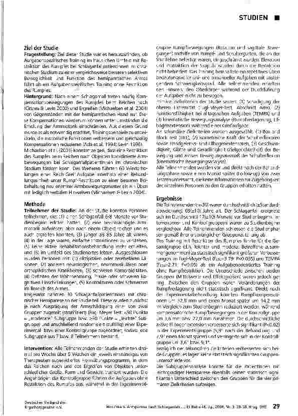 Vorschauseite 2: Aufgabenspezifisches Training mit Restriktion des Rumpfes