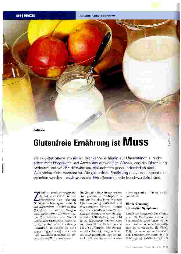Vorschauseite 1: Glutenfreie Ernährung ist MllSS