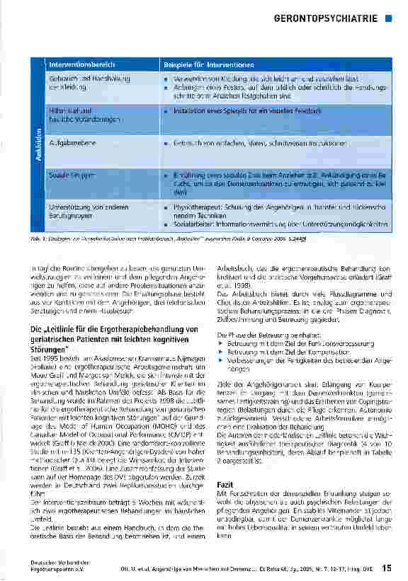 Vorschauseite 4: Angehörige von Menschen mit Demenz - Belastungen, Bedürfnisse, Interventionskonzepte
