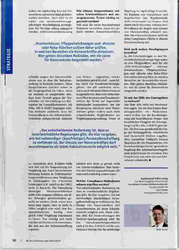 Vorschauseite 3: Die BSG-Entscheidungen zu Honorarärzten