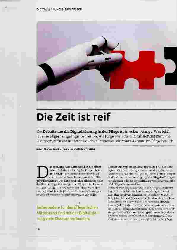 Vorschauseite 1: Die Zeit ist reif