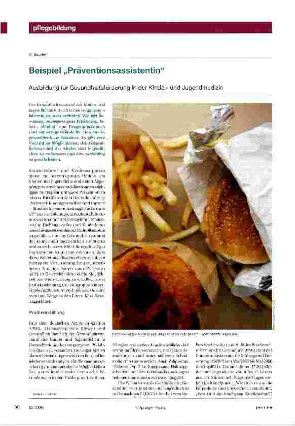 Vorschauseite 1: Beispiel „Präventionsassistentin