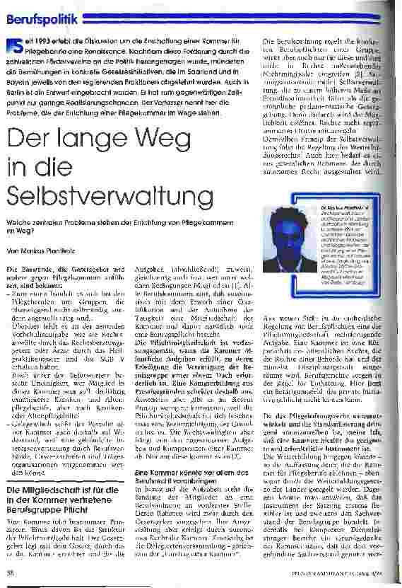 Vorschauseite 1: Der lange Weg in die Selbstverwaltung