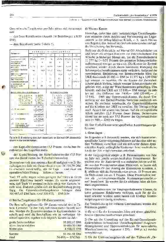 Vorschauseite 6: Ein Kostenvergleich - wiederverwendbare oder einmal Operationsabdecktücher