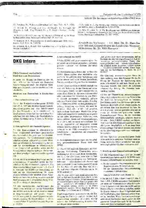 Vorschauseite 4: Zur Beseitigung von Krankenhausabfällen