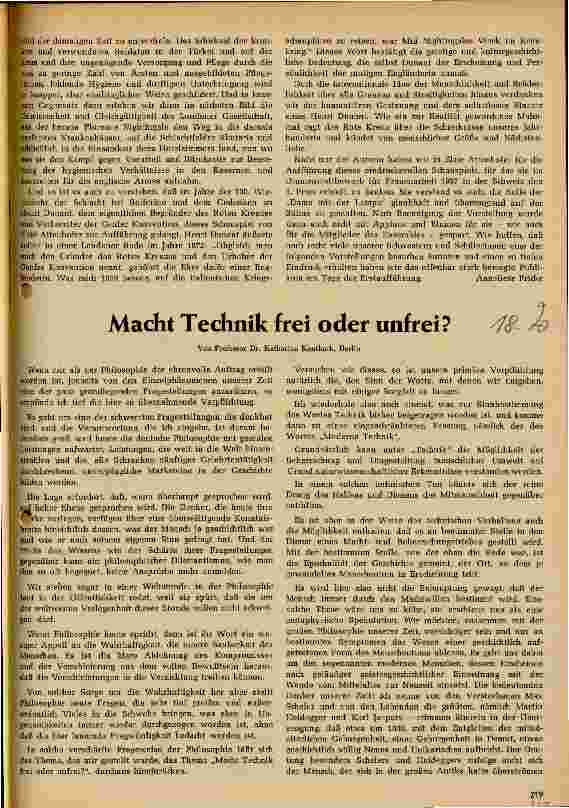 Vorschauseite 1: Macht Technik frei oder unfrei?