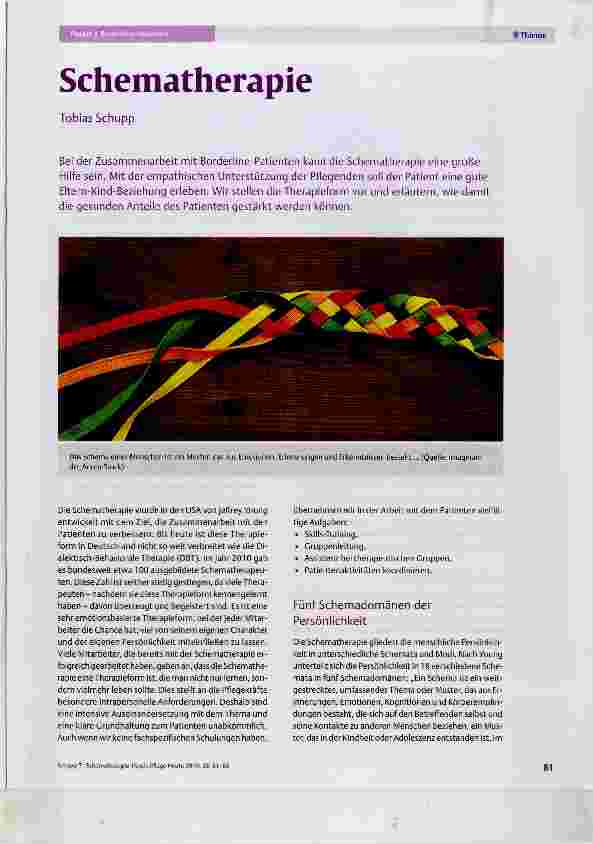 Vorschauseite 1: Schematherapie