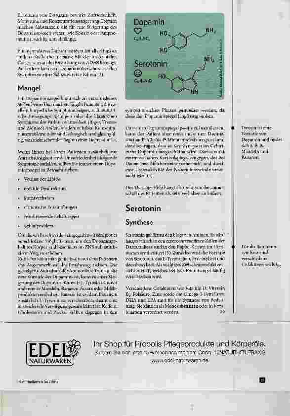 Vorschauseite 2: Zwei wichtige Glücksboten Dopamin und Serotonin