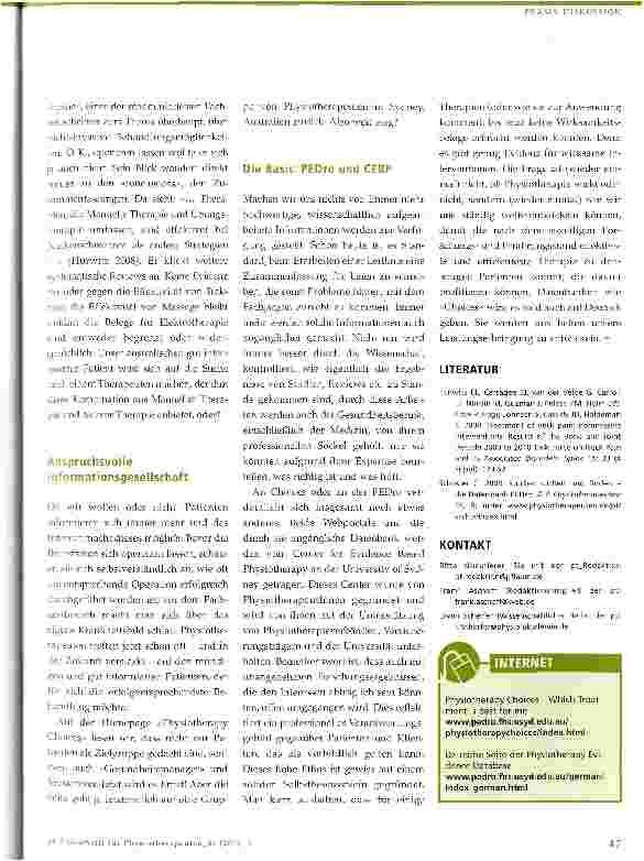Vorschauseite 2: Physiotherapy Choices
