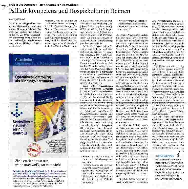 Vorschauseite 1: Palliativkompetenz und Hospizkultur in Heimen