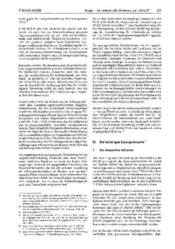 Vorschauseite 2: Die institutionelle Umsetzung von „Hartz IVEine überfällige Reform