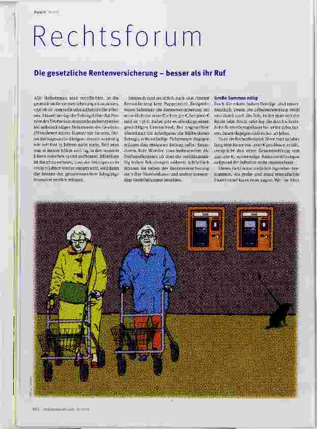 Vorschauseite 1: Rechtsforum Die gesetzliche Rentenversicherung besser als ihr Ruf