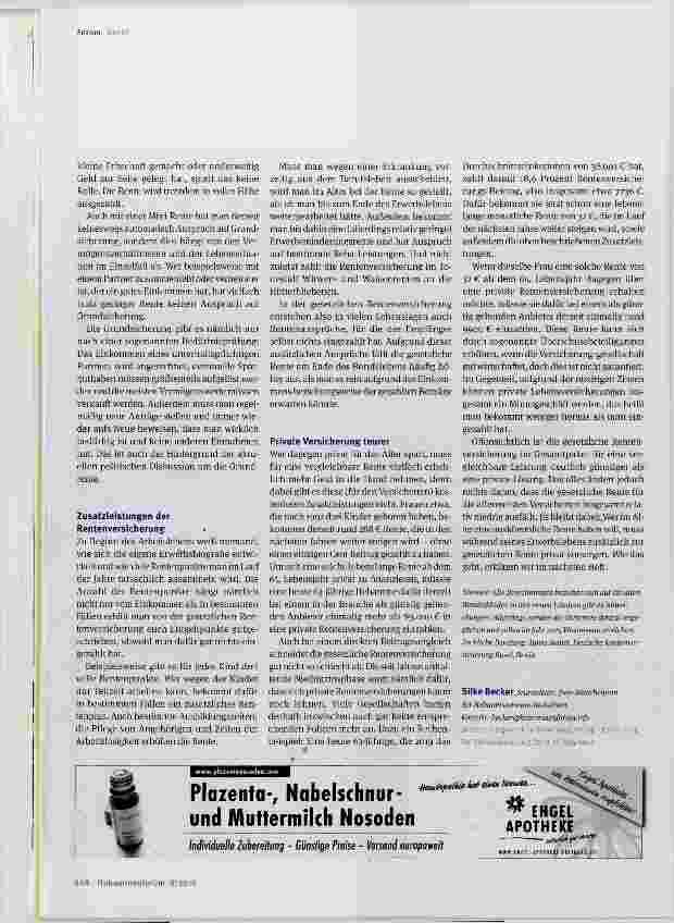 Vorschauseite 5: Rechtsforum Die gesetzliche Rentenversicherung besser als ihr Ruf