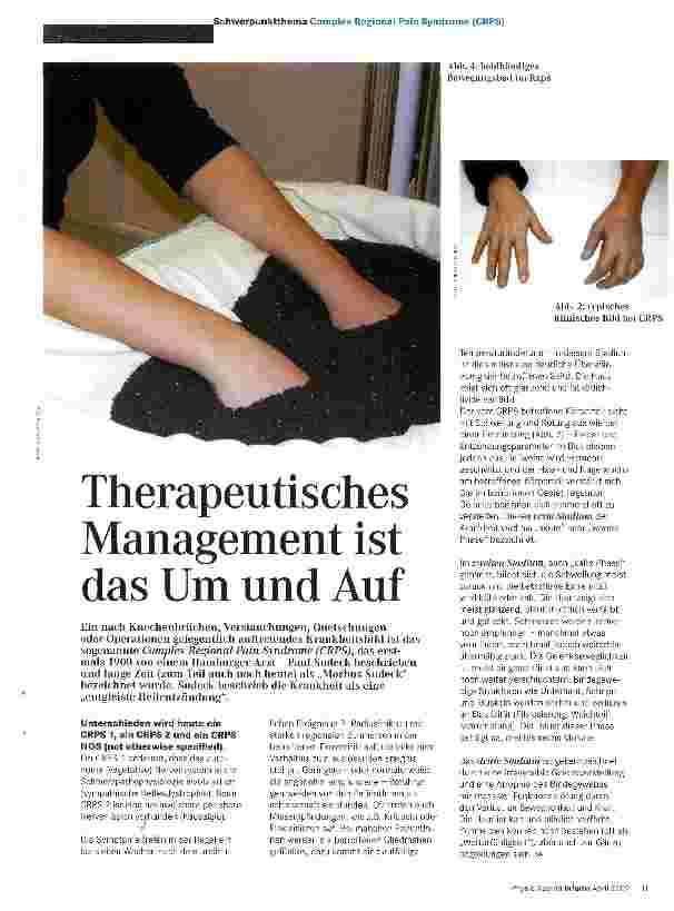 Vorschauseite 1: Therapeutisches Management ist das Um und Auf