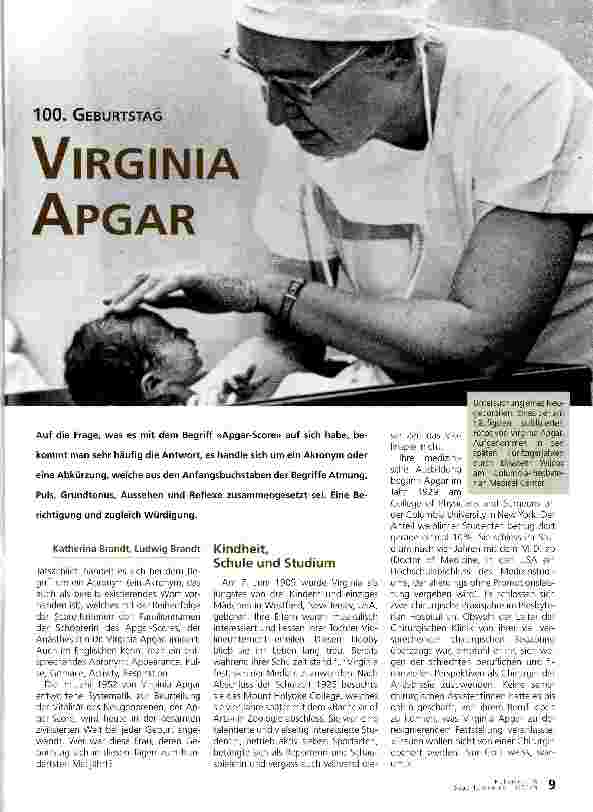 Vorschauseite 1: VIRGINIA APGAR