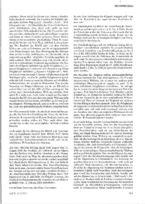 Vorschauseite 3: Zur Abgrenzung Medizinprodukt/Arzneimittel