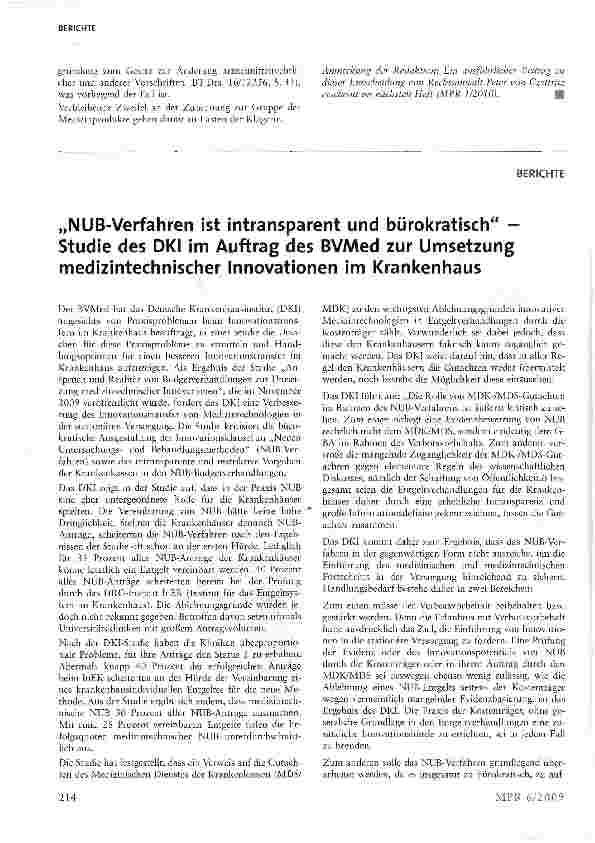 Vorschauseite 6: Zur Abgrenzung Medizinprodukt/Arzneimittel