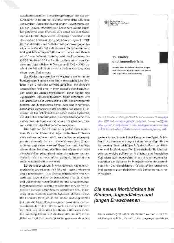 Vorschauseite 2: Mehr Chancen für gesundes Aufwachsen
