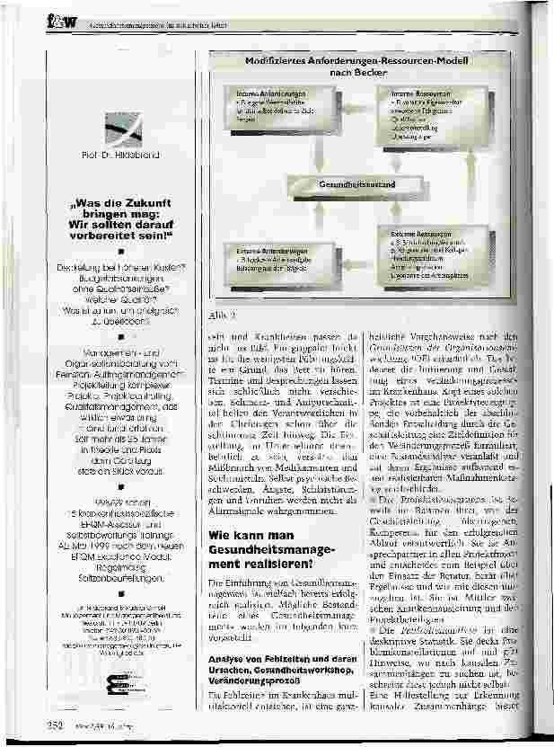 Vorschauseite 3: Gesundheitsmanagement für Mitarbeiter lohnt sich Kosten und Nutzen