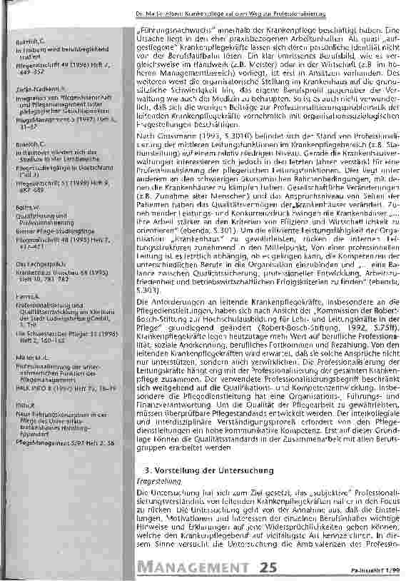 Vorschauseite 4: Krankenpflege auf dem Weg zur Professionalisierung Eine Untersuchung zum Professionalisierungsverständnis von Pflegemanagementstudierenden