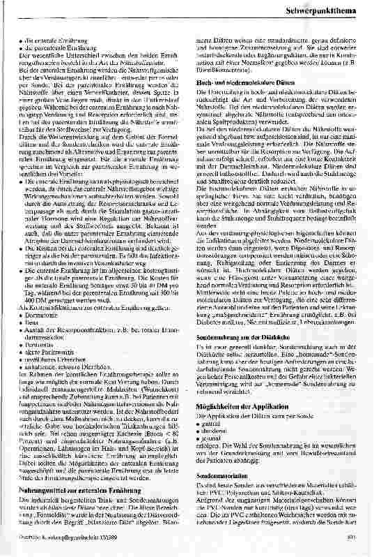 Vorschauseite 2: Die künstliche Ernährung von Tumorpatienten zu Hause Zusammenarbeit von Ernährungsteam und Gemeindekrankenschwester