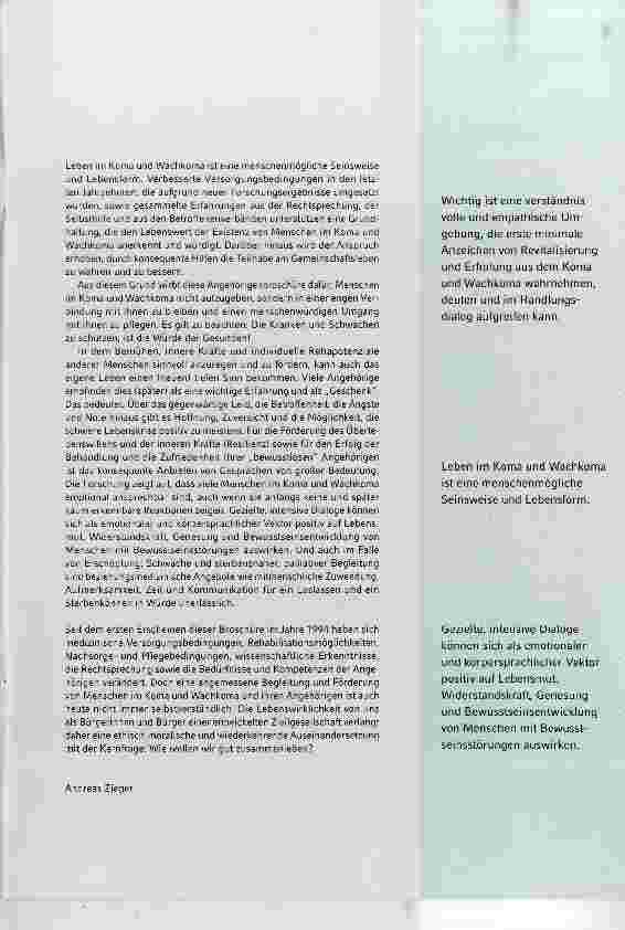 Vorschauseite 3: Menschen im Koma und Wachkoma