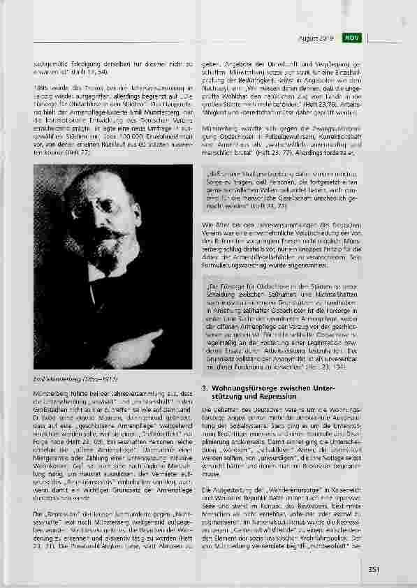 Vorschauseite 4: Die „Wohnungsfrage in den Anfängen des Deutschen Vereins