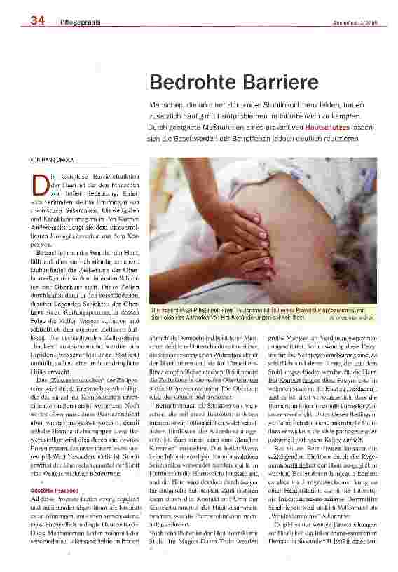 Vorschauseite 1: Bedrohte Barriere