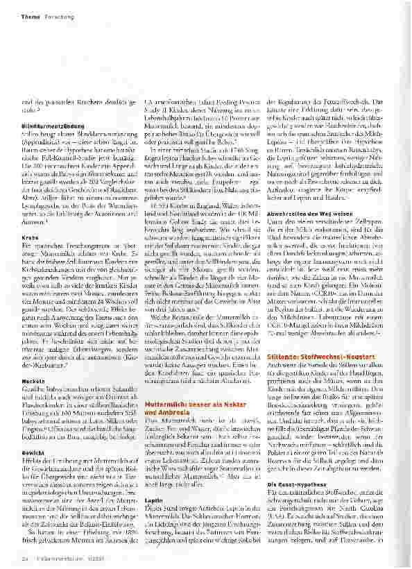 Vorschauseite 3: ForschungStudien zur Brust genommen
