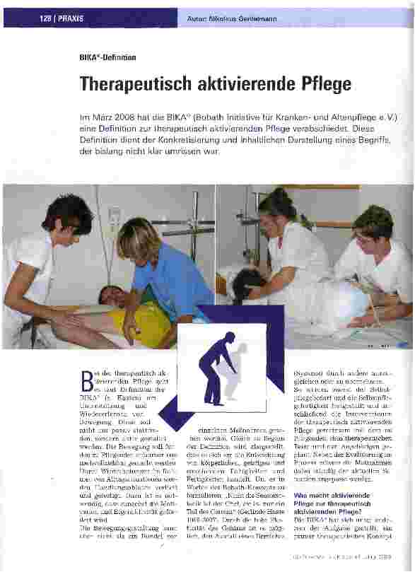 Vorschauseite 1: Therapeutisch aktivierende Pflege
