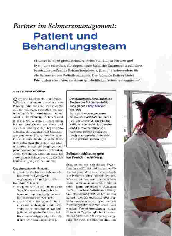 Vorschauseite 1: Patient und Behandlungsteam
