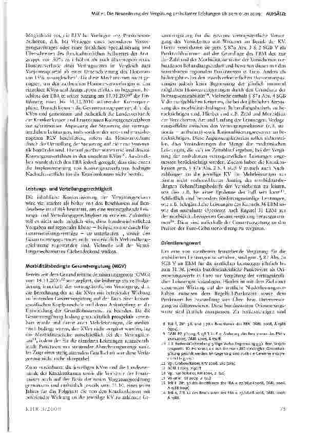 Vorschauseite 3: Die Neuordnung der Vergütung ambulanter Leistungen ab dem 01.01.2009 - Ein Glossar rund um den EURO-EBM