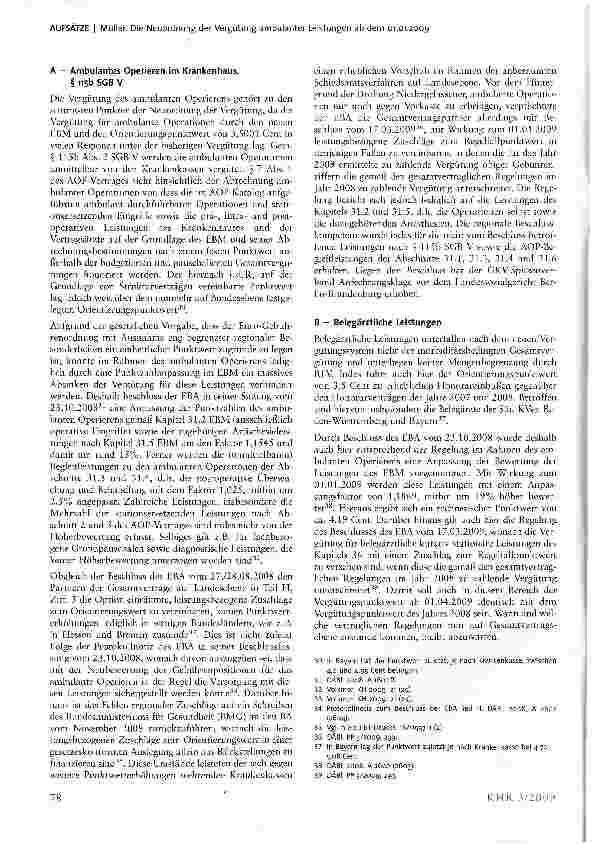 Vorschauseite 6: Die Neuordnung der Vergütung ambulanter Leistungen ab dem 01.01.2009 - Ein Glossar rund um den EURO-EBM
