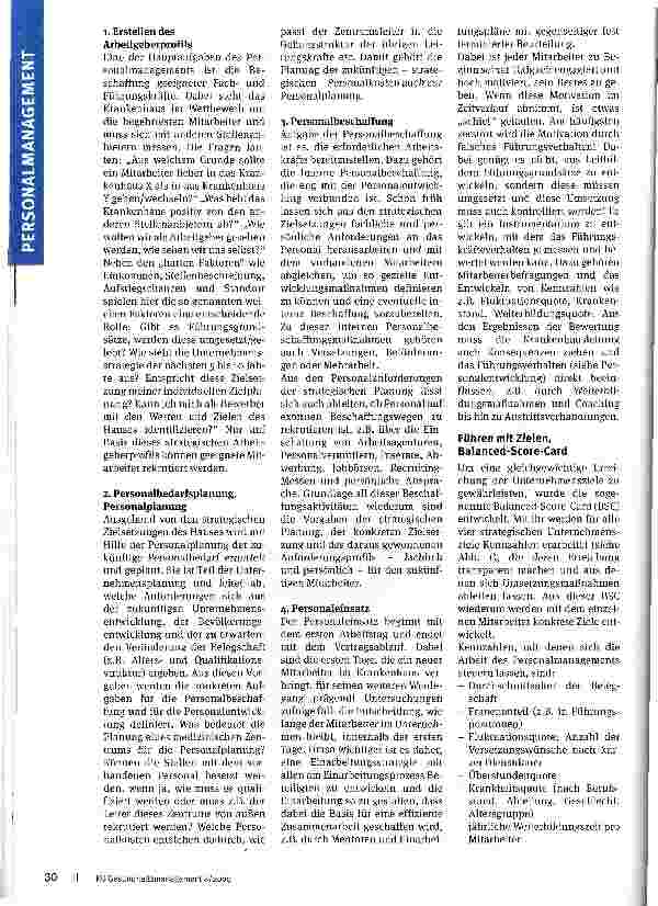 Vorschauseite 3: Das richtige Personal für heute und morgen