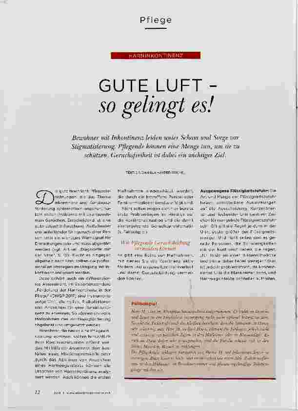 Vorschauseite 1: GUTE LUFT - SO gelingt es!