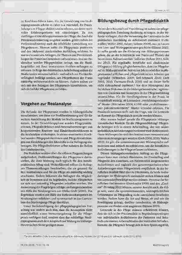Vorschauseite 2: Aus der Praxis und für die Praxis: Entwicklung von pflegedidaktisch reflektierten Transferaufgaben