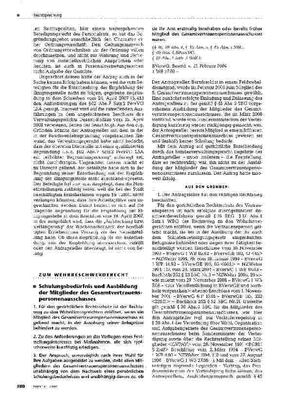 Vorschauseite 3: Zur Abweichung der Dienstelle von einer Empfehlung der Einigungsstelle