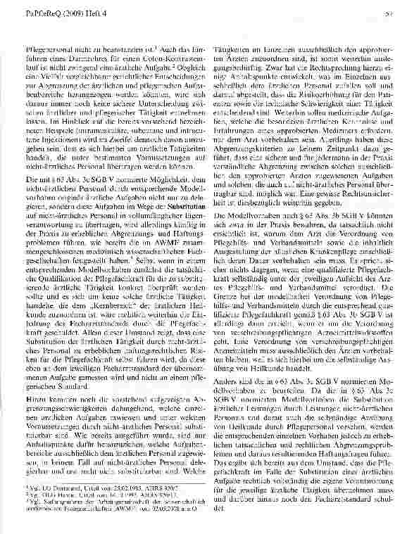Vorschauseite 3: Delegation und Substitution ärztlicher Tätigkeiten unter Berücksichtigung des Pflege-Weiterentwicklungsgesetzes